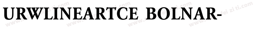 URWLINEARTCE BOLNAR字体转换
